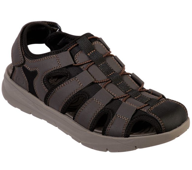 Skechers Relaxed Fit: Relone - Henton - Mens Sandals Chocolate [AU-AF0073]